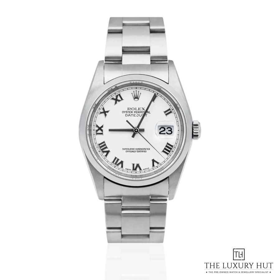 Rolex Datejust 36 Stainless Steel White Roman 16200