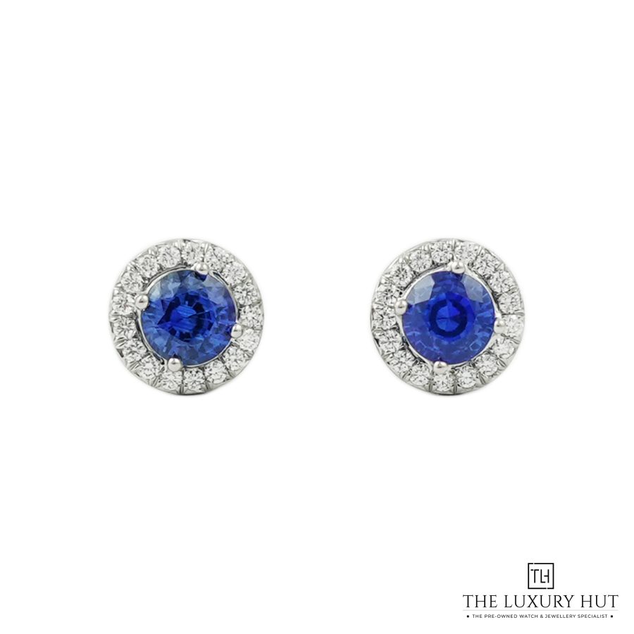 Tiffany Sapphire Diamond Earrings LB220 a