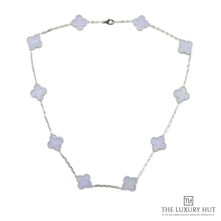 Van Cleef Alhambra White Necklace LB223 a