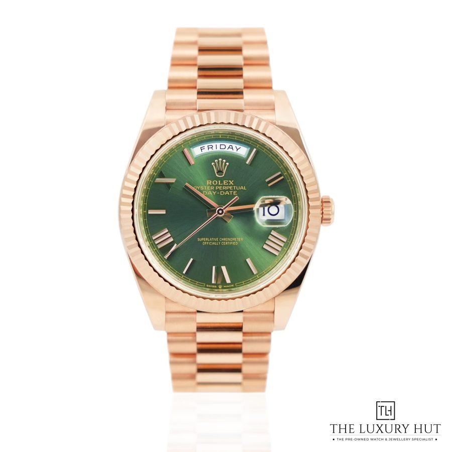 Rolex Day Date Everose Green LB258 aaa