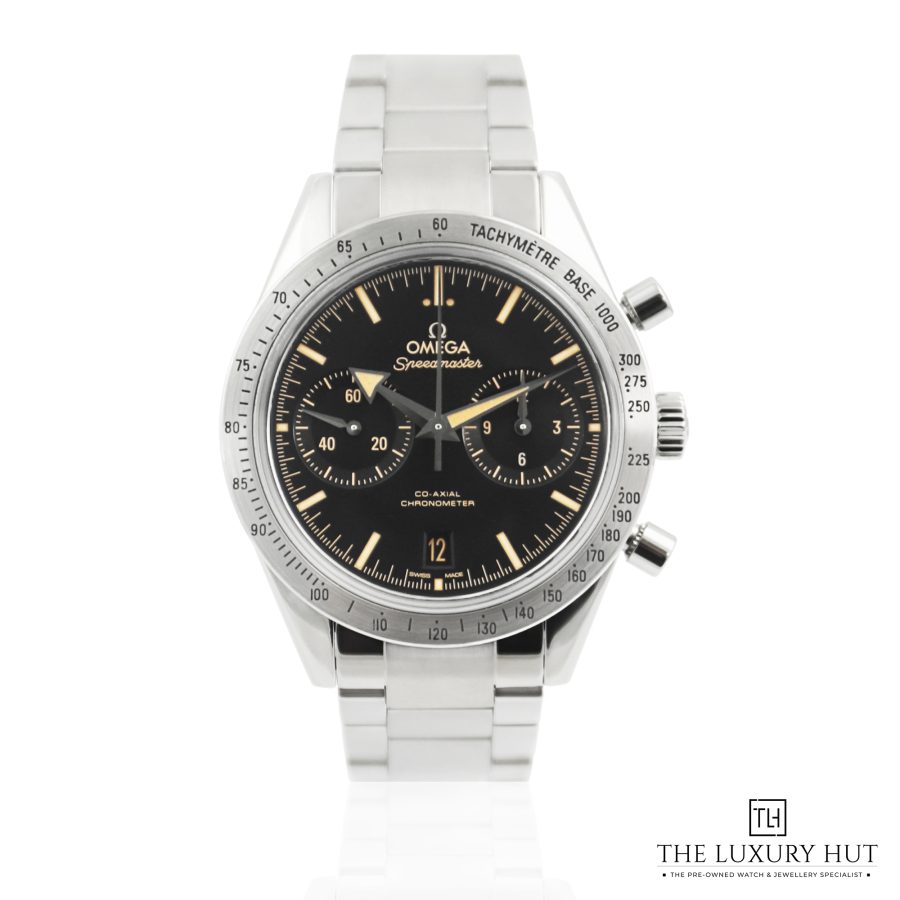 Omega Speedmaster57 Steel Black 50850 a