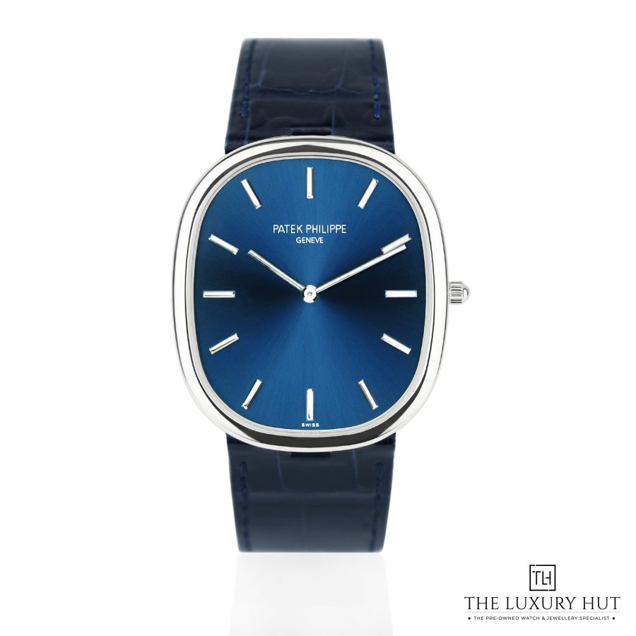 Patek Philippe Golden Ellipse Platinum Blue Update LB323 aa