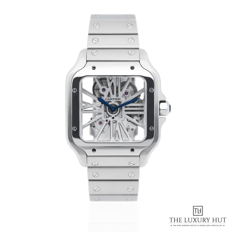 Cartier Santos De Cartier Skeleton 51536 a