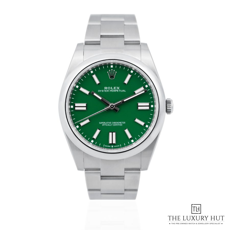 Rolex Oyster Perpetual 41mm Green Dial 51499 a