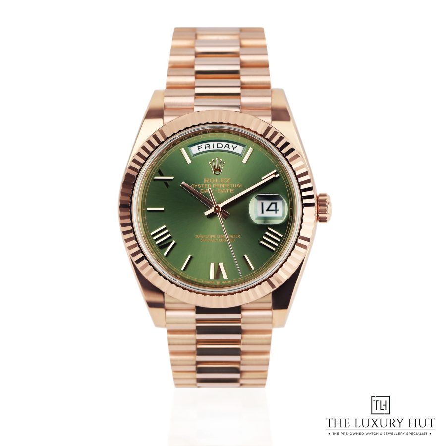 Rolex Day Date 40mm Everose Green LB478 a