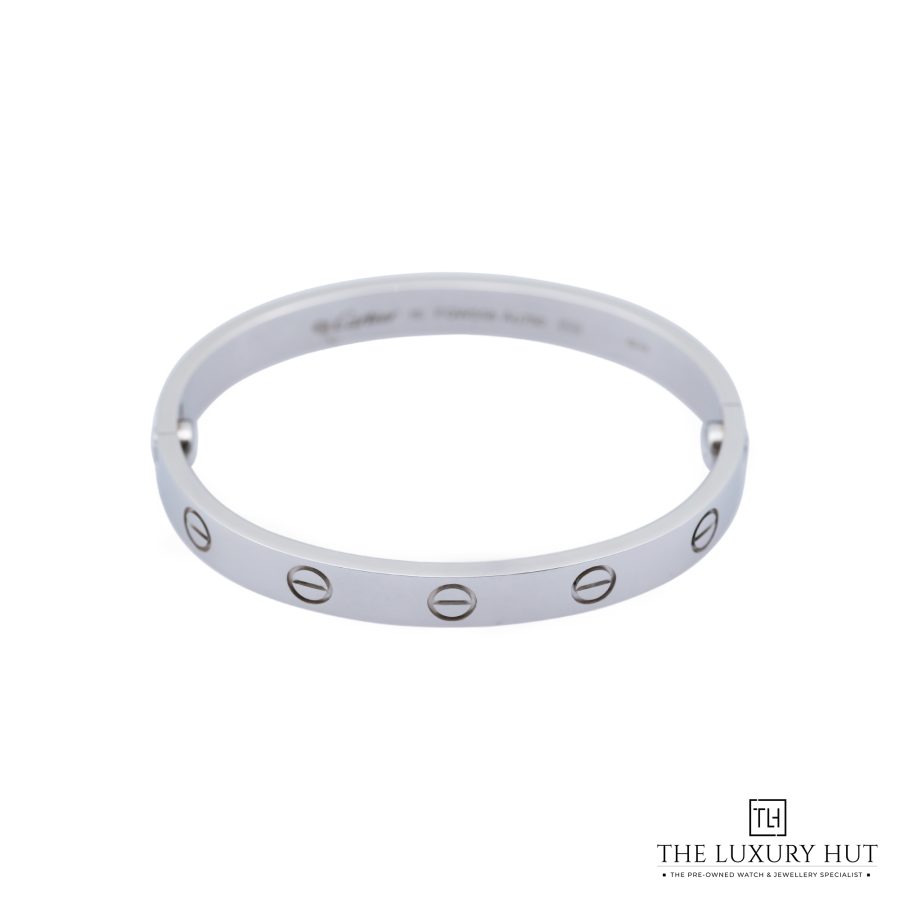 Cartier White Gold Classic Love Bangle LB594 a