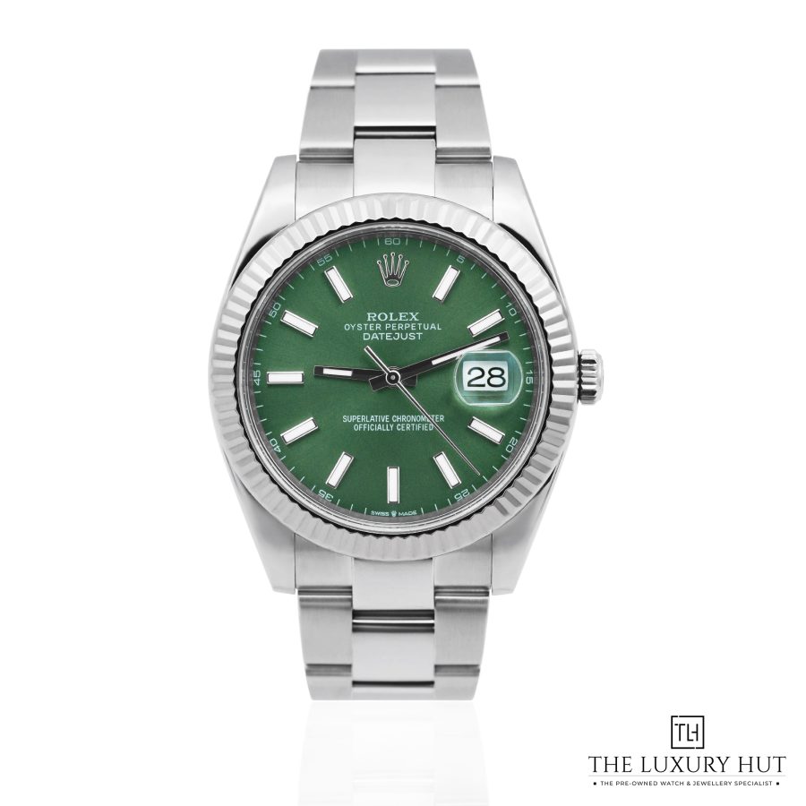 Rolex Datejust 41 Steel After Set Green Dial 51755a
