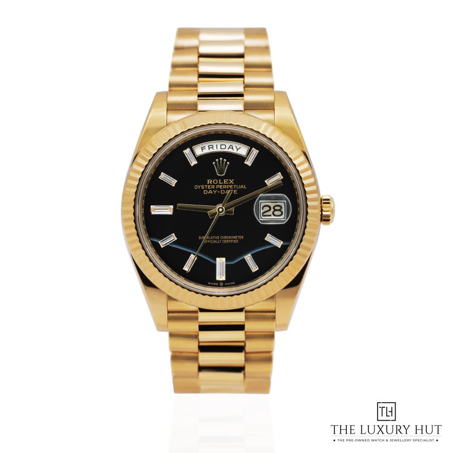 Rolex Day Date Yellow Gold Black Onyx 2252 a