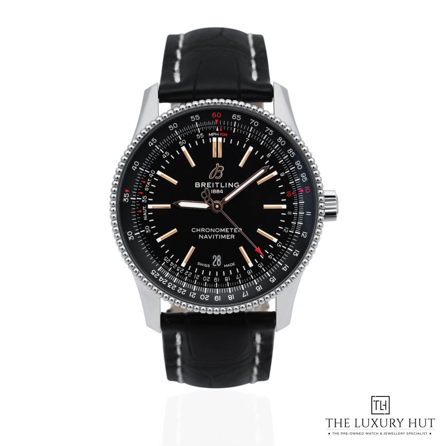 Breitling Navitimer Steel 41mm Black Dial 52001 a