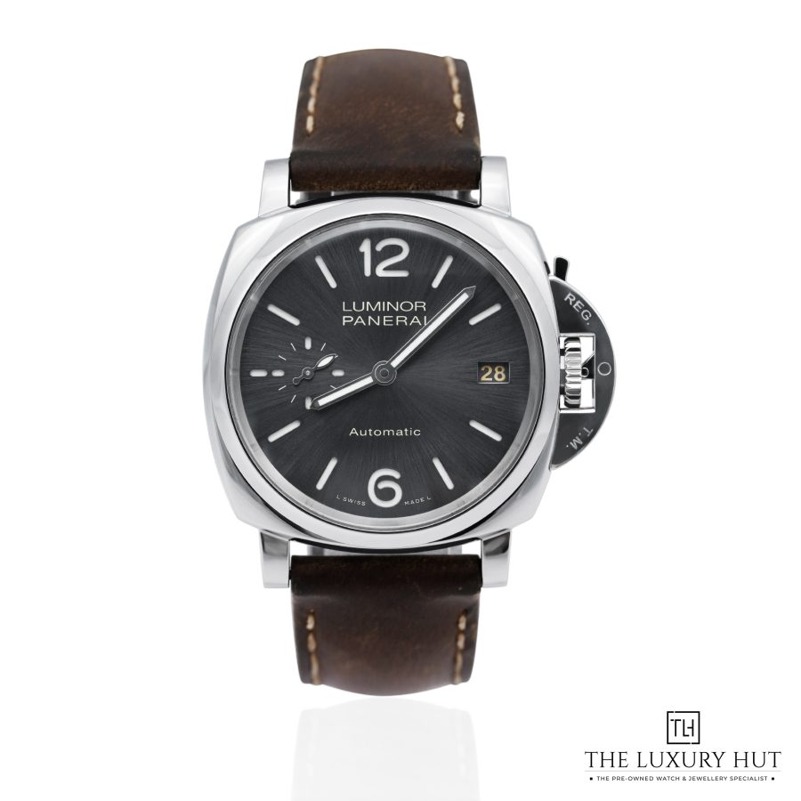 Panerai Luminor Due Steel Anthracite Grey 52054 a