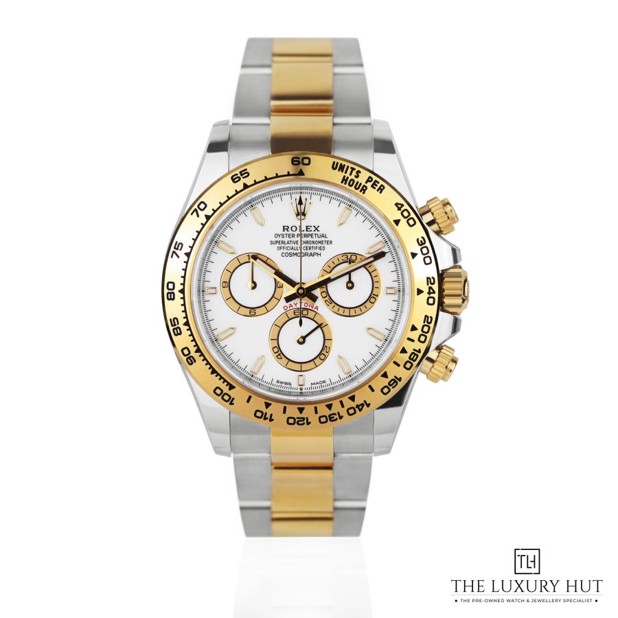 Rolex Daytona Bi Metal 40mm White Dial 52066 a