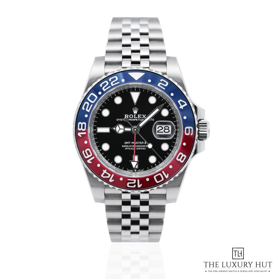 Rolex GMT Master II Pepsi Steel Black Dial 52088 a
