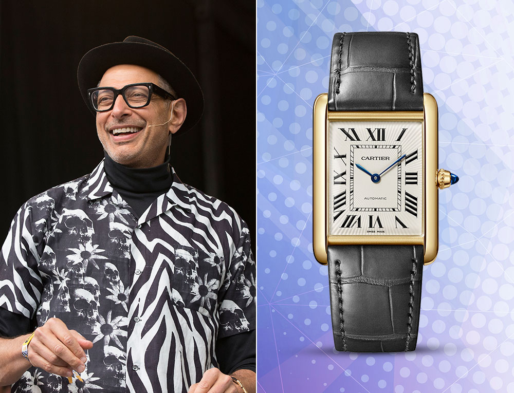 Jeff Goldblum – Cartier Tank Louis