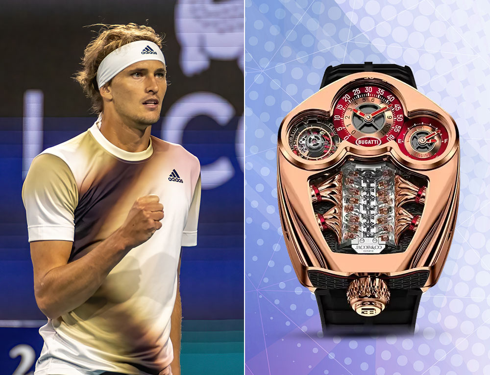 Alexander Zverev - Jacob & Co. Bugatti Tourbillon