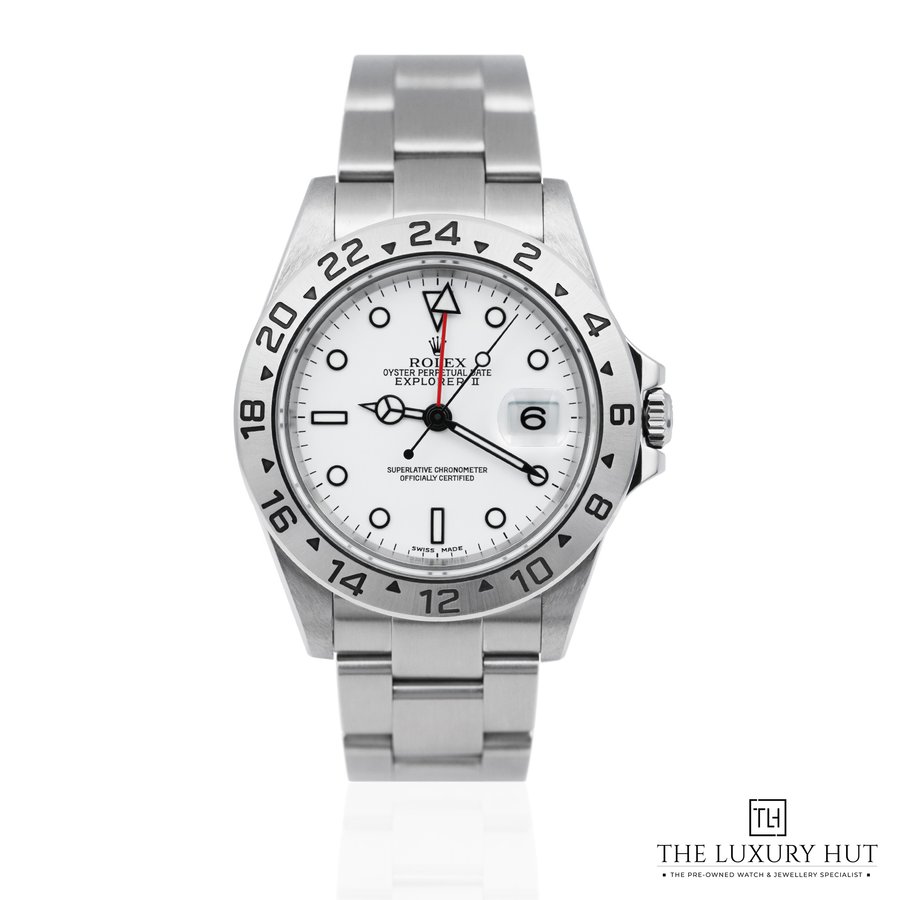 Rolex Explorer II Stainless Steel 40mm White Dial Box 52173 aa 1