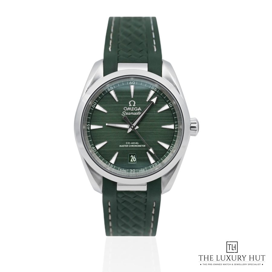 Omega Seamaster Aqua Terra Steel 38 Green Teak LB701 a