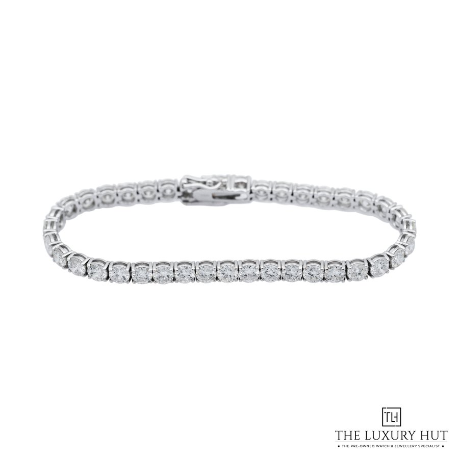 18ct White Gold Diamond Tennis Bracelet