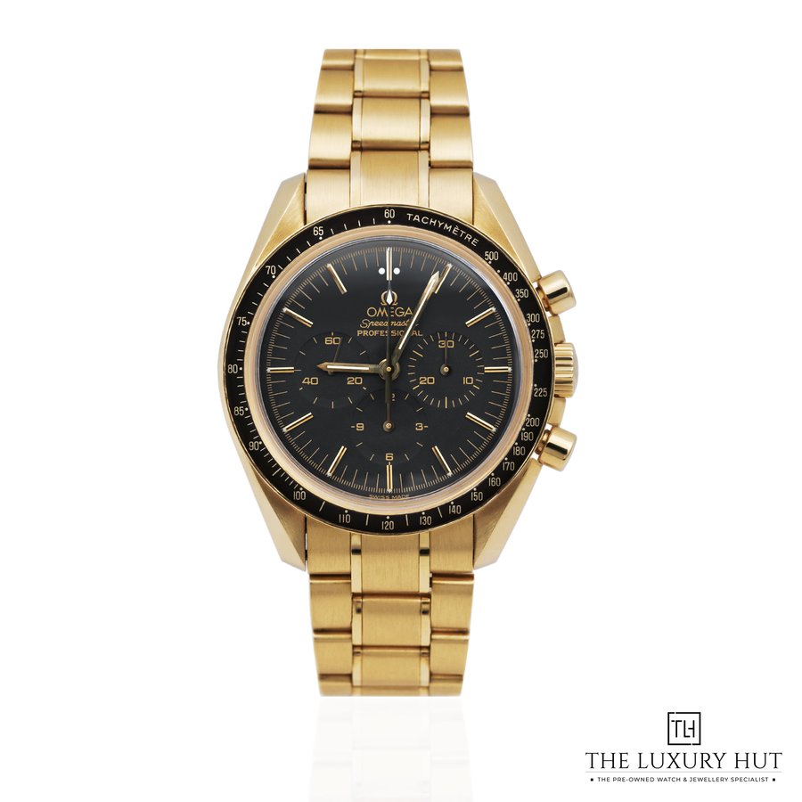 Omega Speedmaster Moonwatch Chronograph Gold 42mm Watch