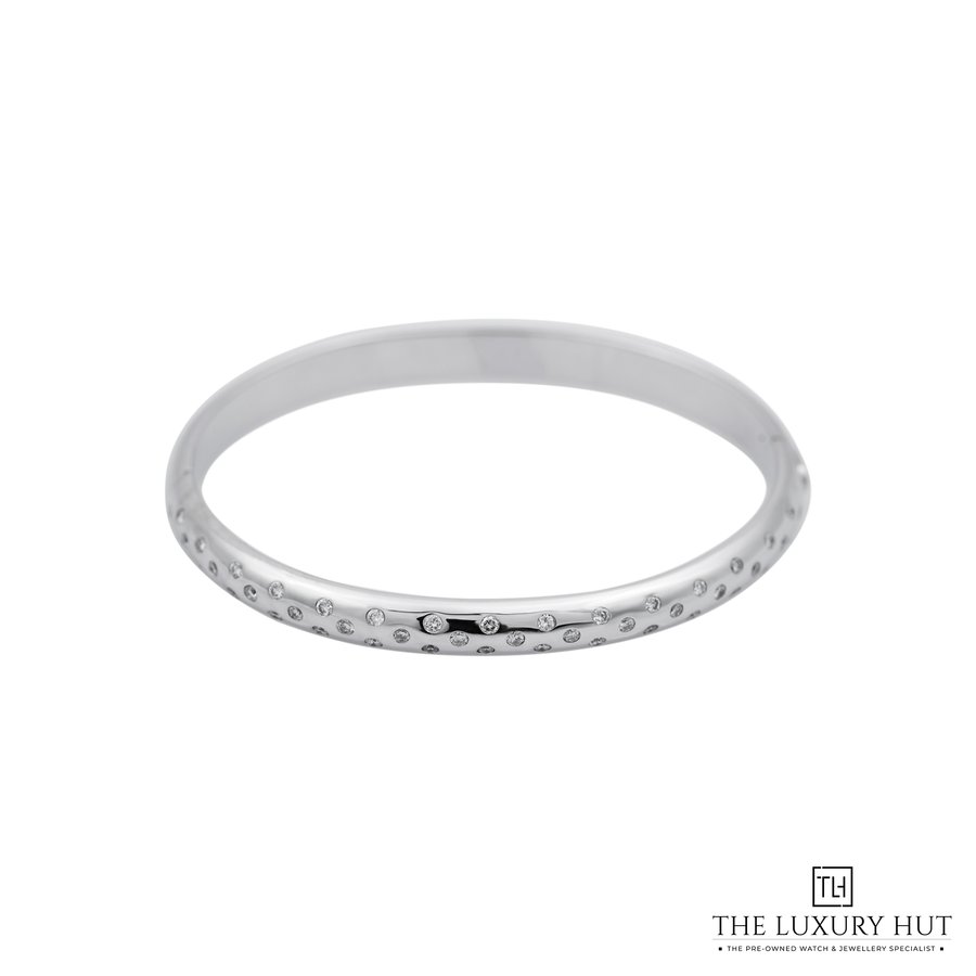 Buy 18ct White Gold 1 20ct Diamond Bangle