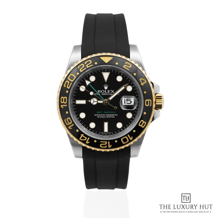 Rolex GMT Master II Steel Gold Black 52566a