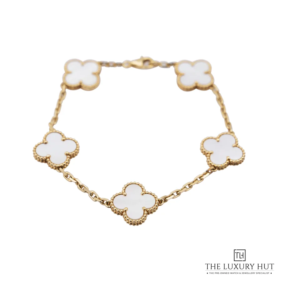 Van Cleef   Arpels Vintage Alhambra Gold MOP Bracelet