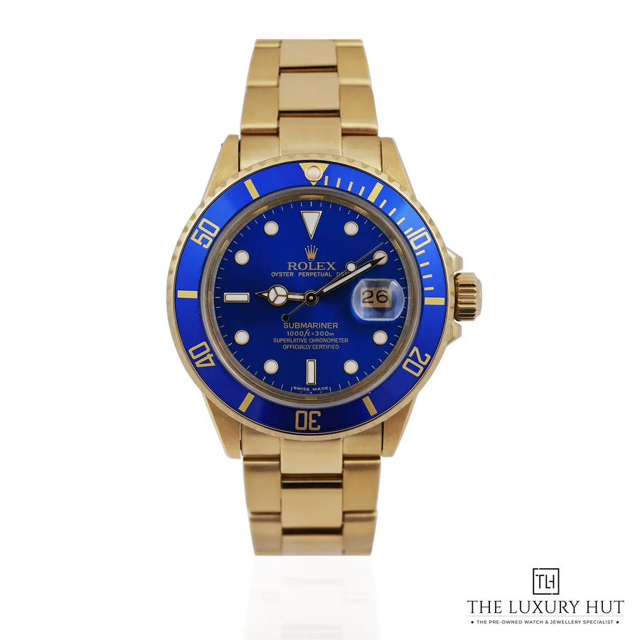 Rolex Submariner Date Gold Blue Dial 16808