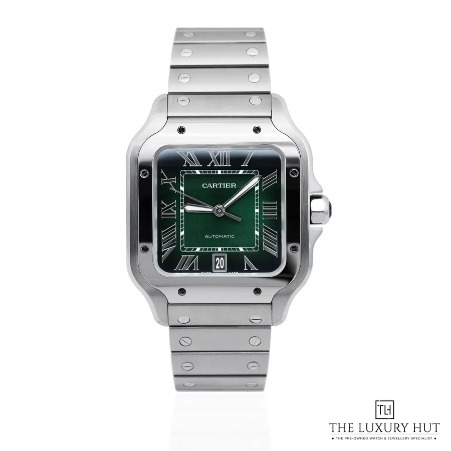 Cartier Santos De Cartier Steel Green WSSA0062