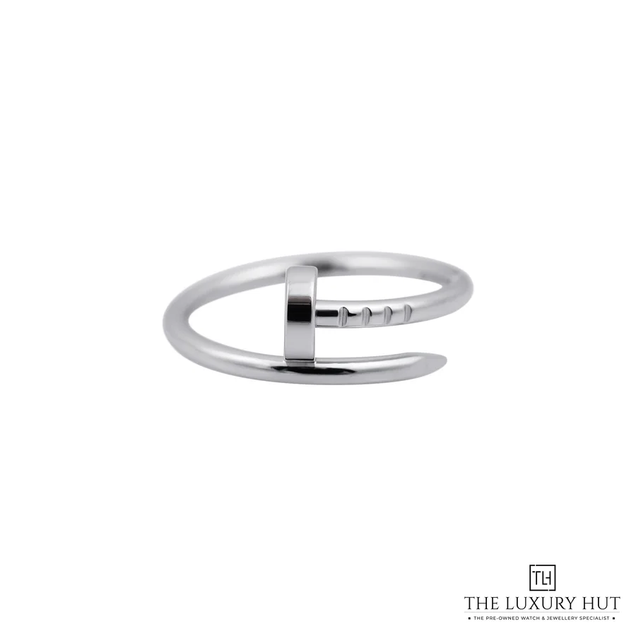Cartier 18ct White Gold Small Juste Un Clou Ring Size 51