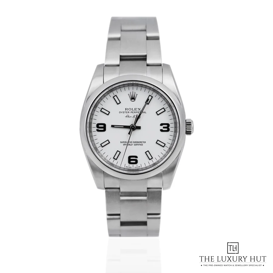 Rolex OP Air King Steel 34mm White 114200