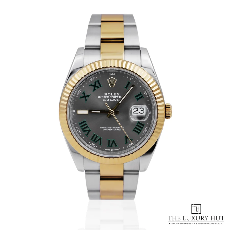 Rolex Datejust 41 Bi Metal Grey Wimbledon Dial 126333