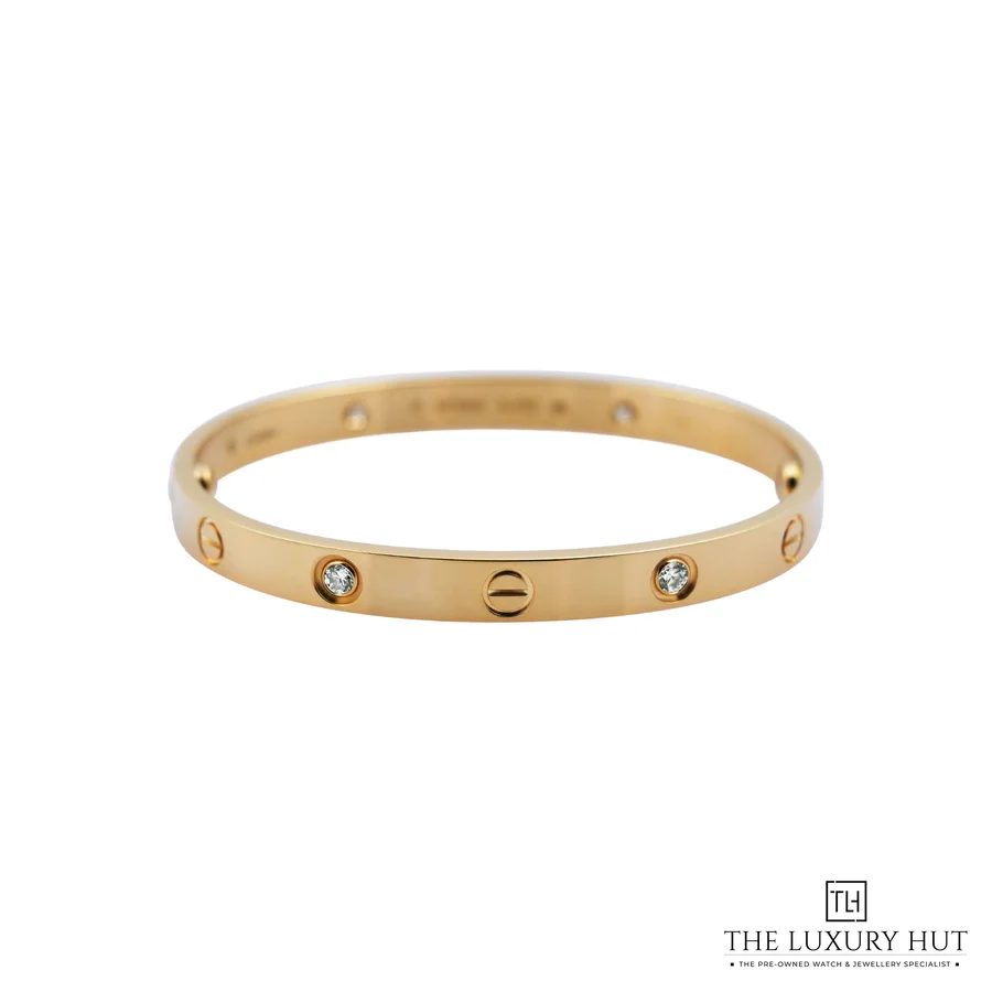 Cartier Yellow Diamonds Love Bracelet Size 17