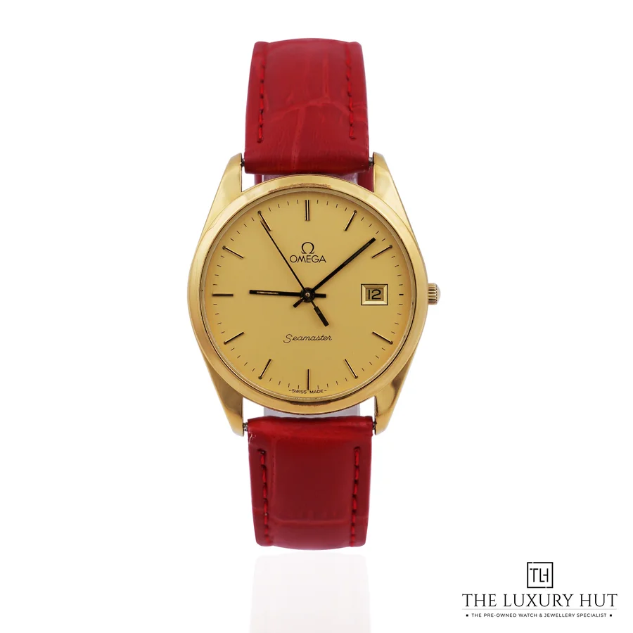Omega Seamaster Date Gold Plated Champagne 196 0313