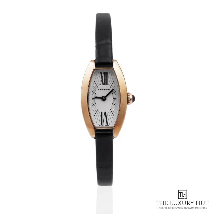 Vintage Cartier Mini Tonneau Lani res Rose Gold 2592