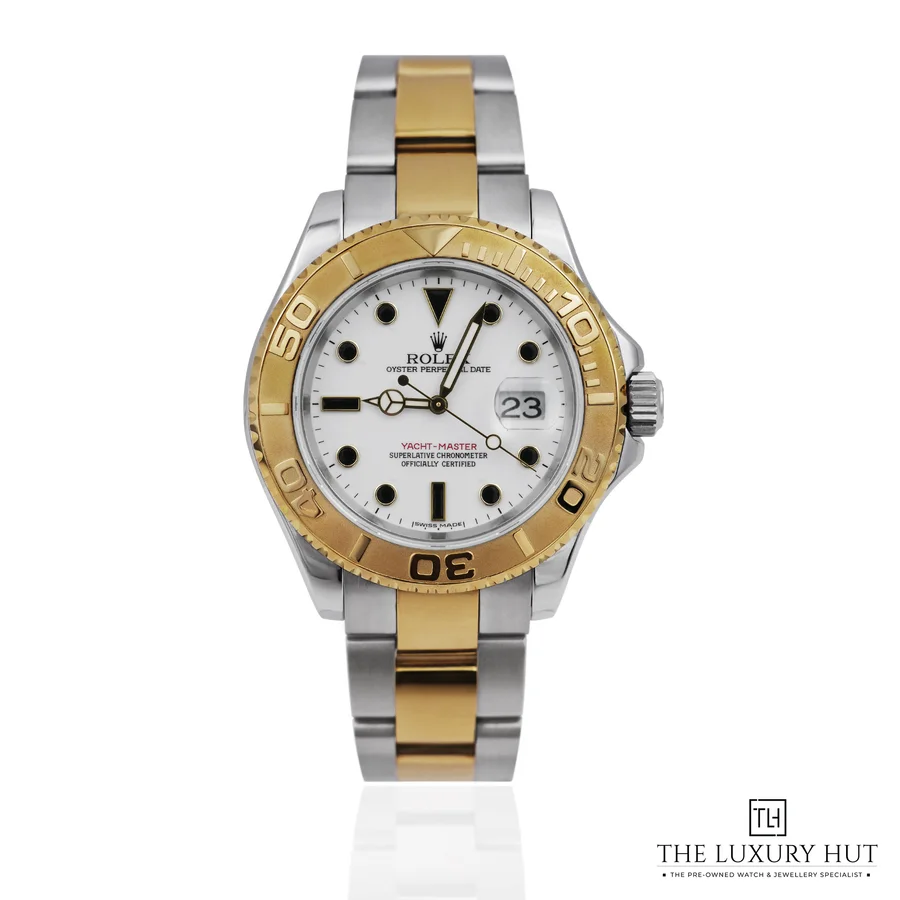Rolex Yacht Master Steel   Gold White 16623