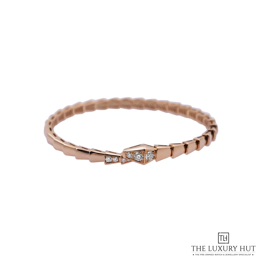 Bvlgari Rose Gold Serpenti Diamond Bracelet BR860038