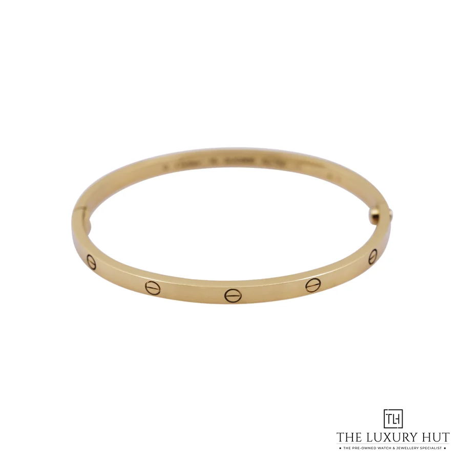 Cartier 18ct Yellow Gold Love Small Model Bangle Size 16