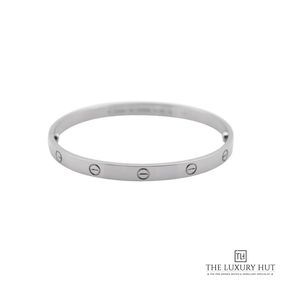 Cartier 18ct White Gold Classic LOVE Bangle Size 20
