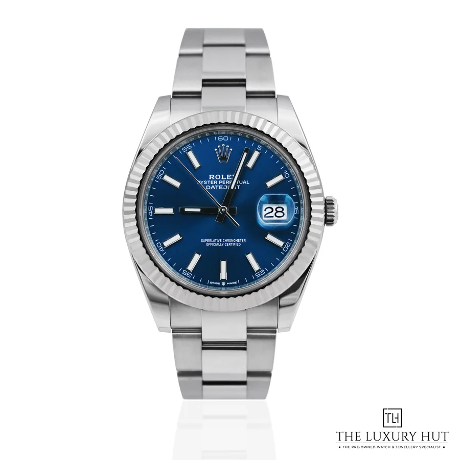 Rolex Datejust 41 Steel Gold Blue Baton 126334