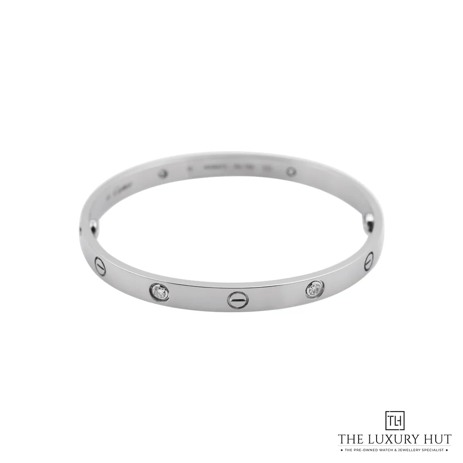 Cartier LOVE Bracelet Classic 4 Diamonds Gold 19