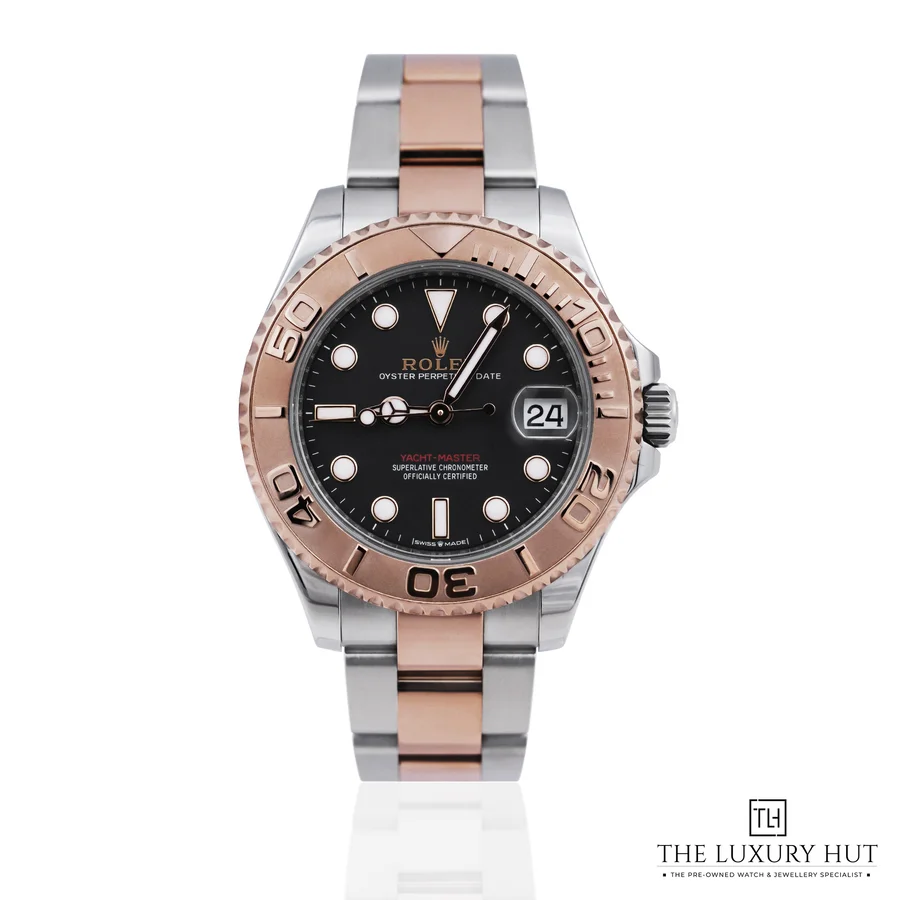 Rolex Yacht Master 37 Steel Gold Black Dial 268621