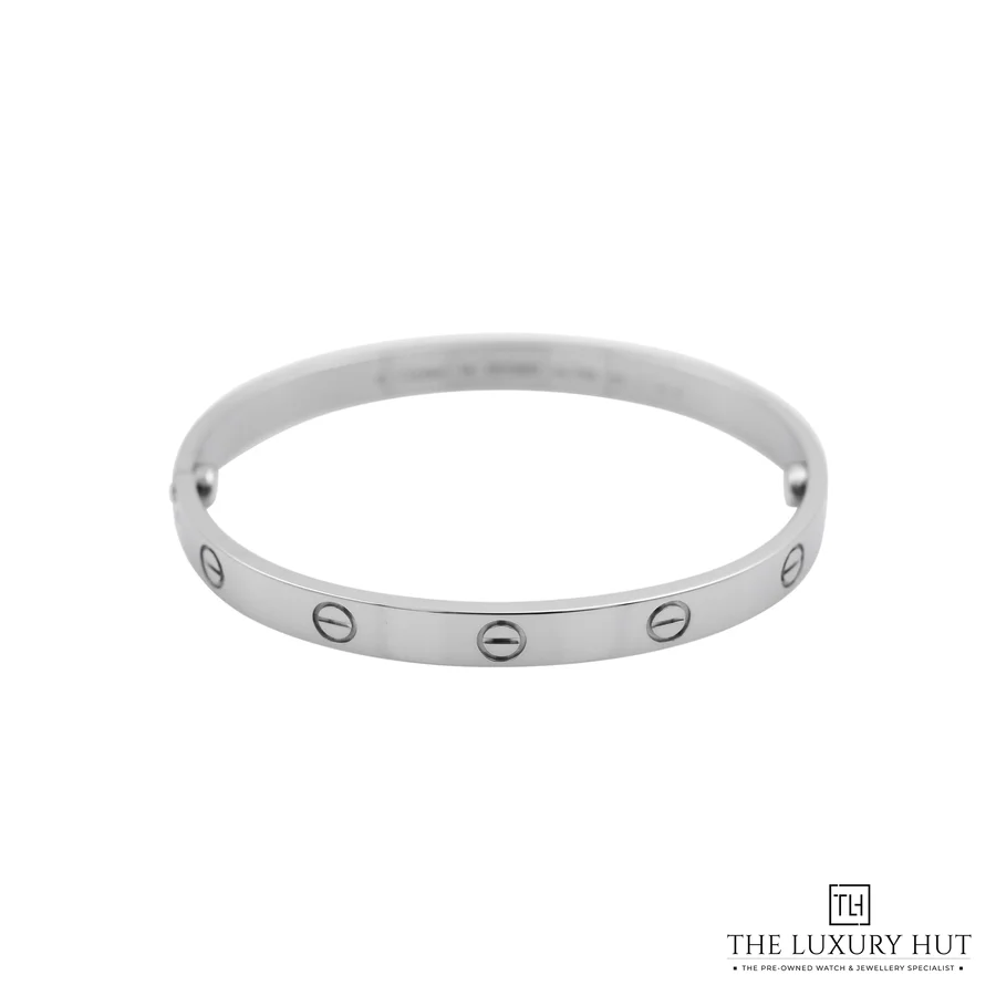 Cartier 18ct White Gold LOVE Bangle Classic Model Size 18