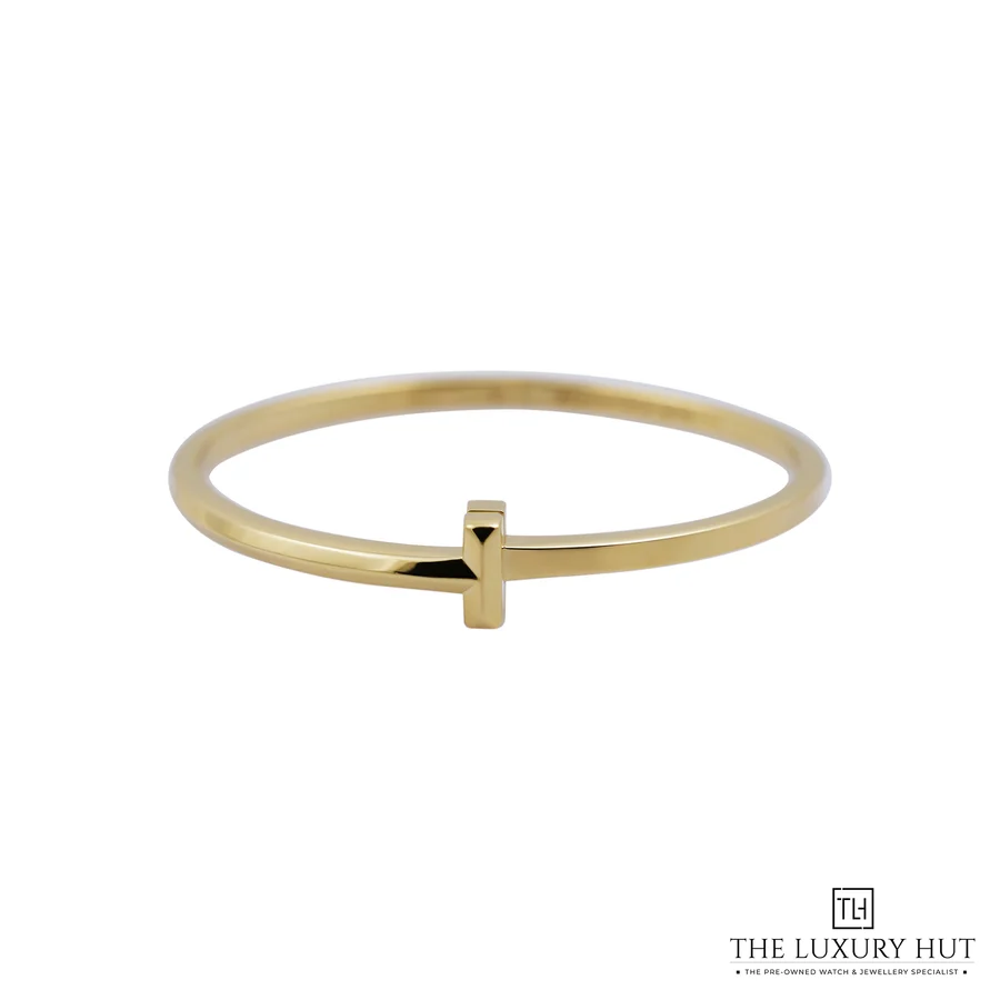 Tiffany T1 18ct Yellow Gold Small Narrow Bangle