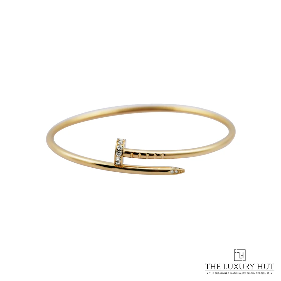 Cartier Gold Diamonds Juste Un Clou Small Bracelet Size 15