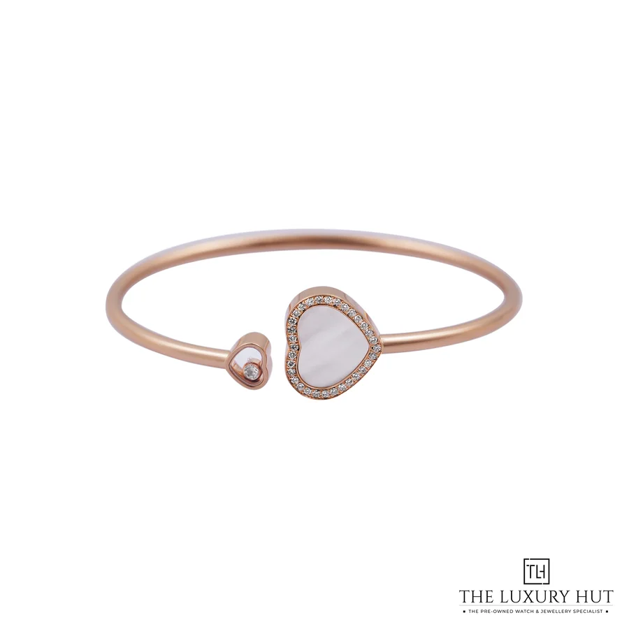 Chopard Rose Gold Happy Hearts Diamond MOP Bangle