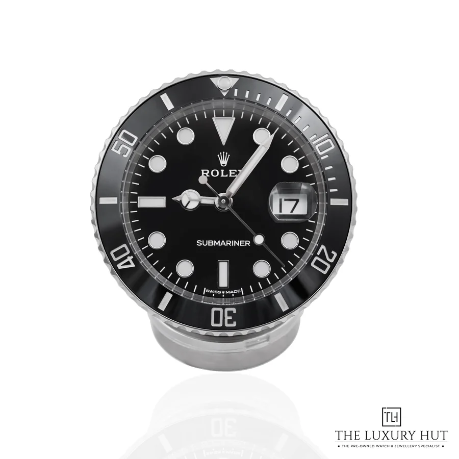 Rolex Submariner Date Desk Clock Steel 80mm Black 909010LN