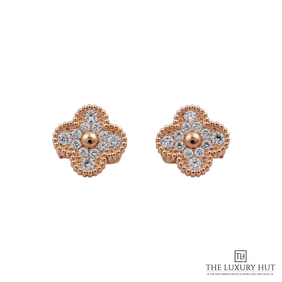 Van Cleef Arpels Gold Diamonds Earrings VCARP2R500