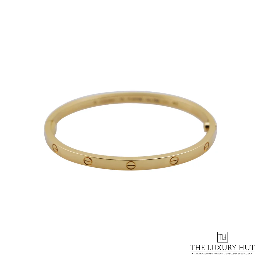 Cartier Small 18ct Yellow Gold Love Bangle Size 15