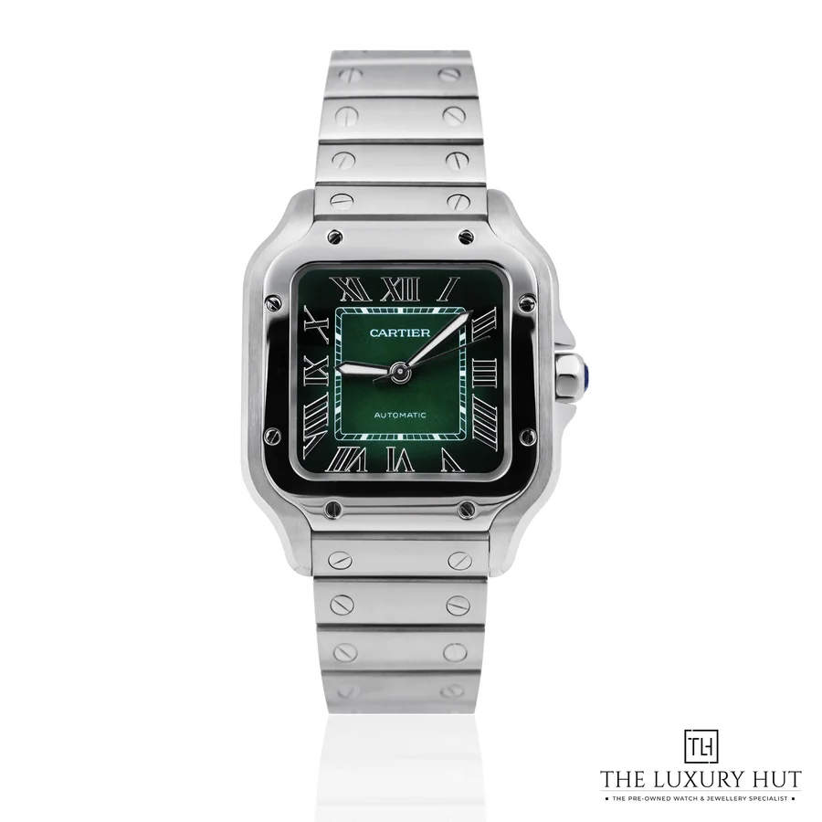 Cartier Santos Steel 35 1mm Medium Green WSSA0061
