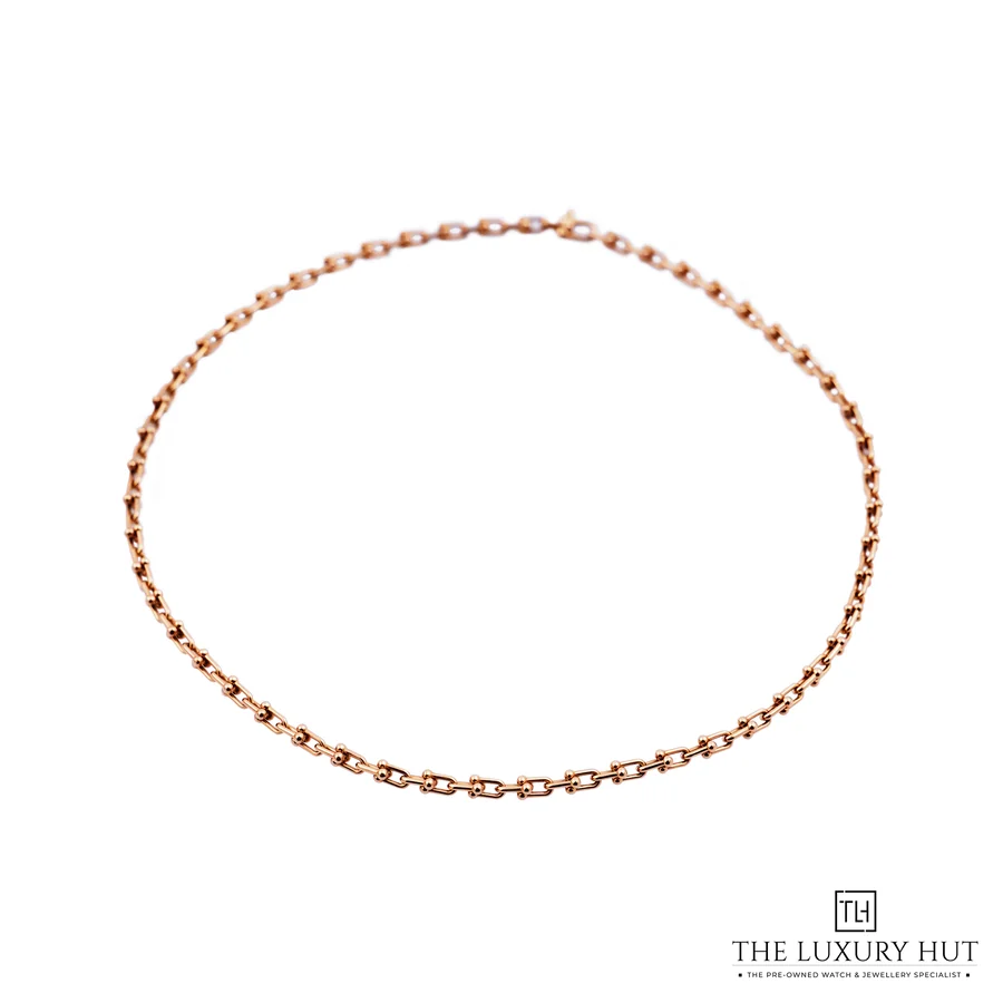 Tiffany   Co  HardWear Micro Link 18ct Rose Gold Necklace