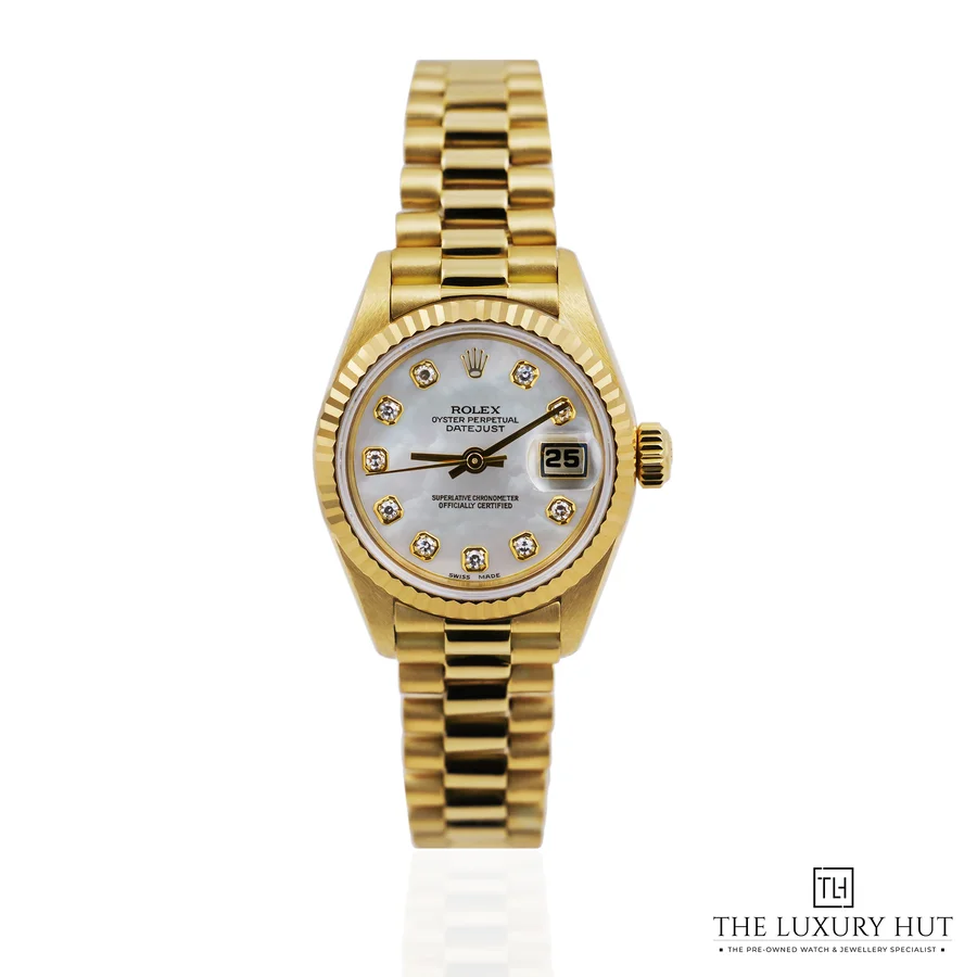 Rolex Lady Datejust 26mm Gold MOP Diamond Dial 69178